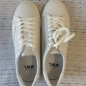 Madewell White Leather Sneakers - New In Box